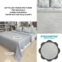 ETEHOMETEX ÇİFT KİŞİLİK HAVUZLU PİKE TAKIMI GRİ 8696474231883